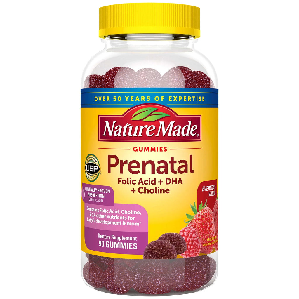 Prenatal Gummies with DHA and Folic Acid, 90 Count C29845