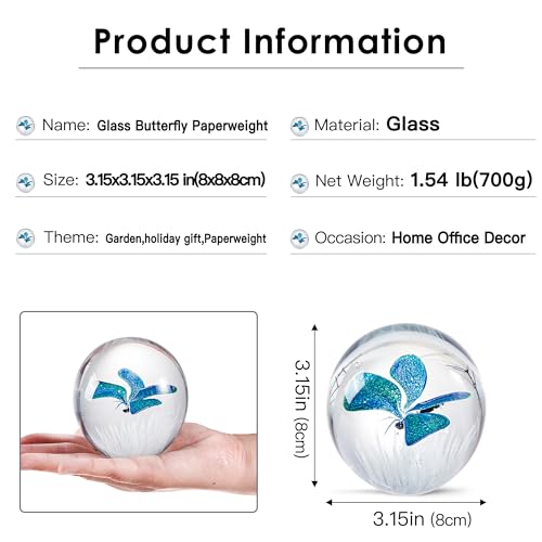 Hand Blown Glass Paperweight E25985