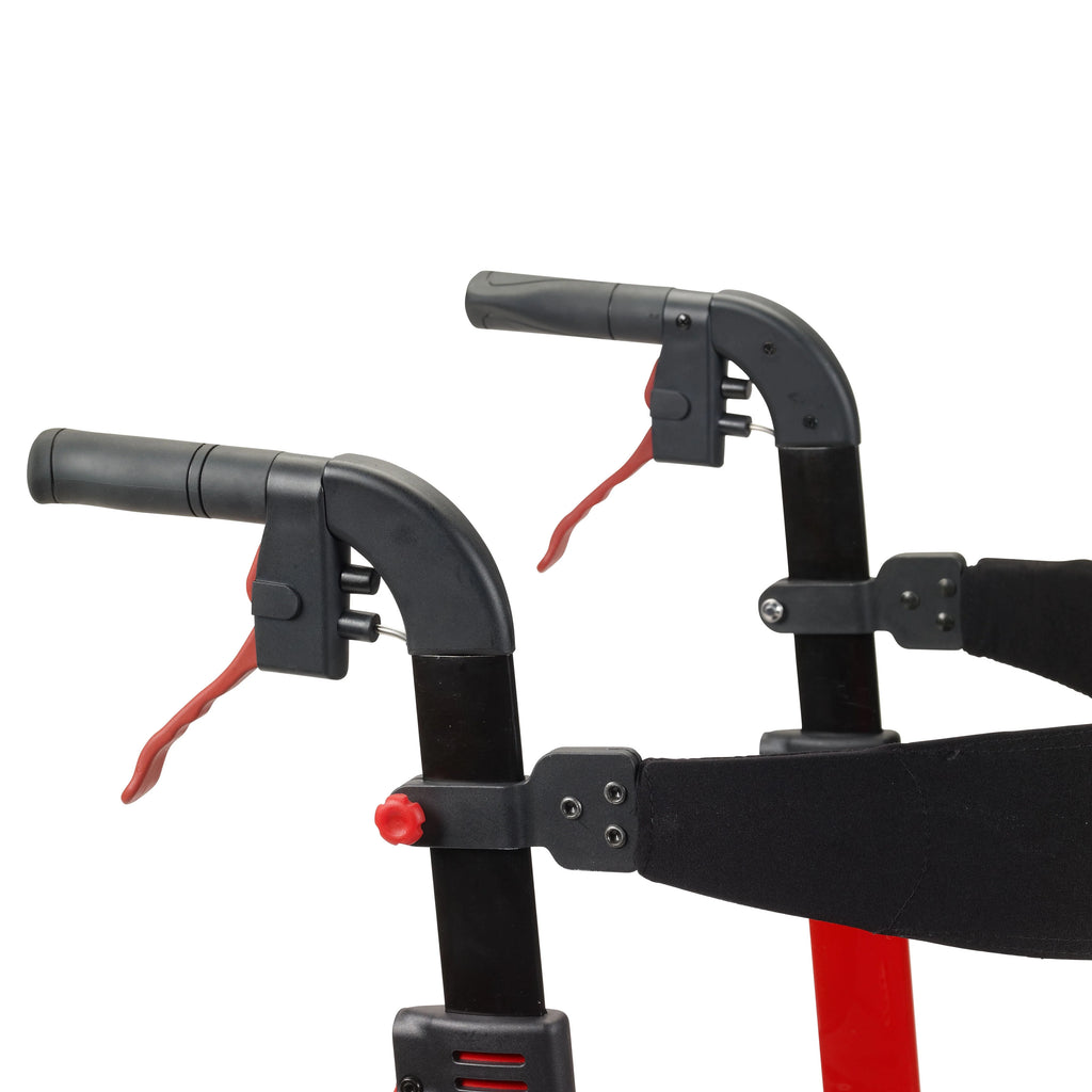 Red Rollator Rolling Walker A7224