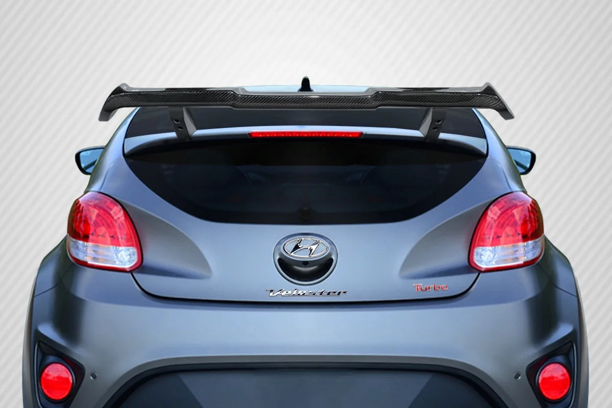 3 Piece Carbon Rear Spoiler for Hyundai Veloster M388