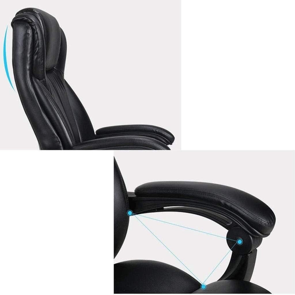 High Back Office Chair with Footrest and Thick Padding Reclining Computer Chair I23902