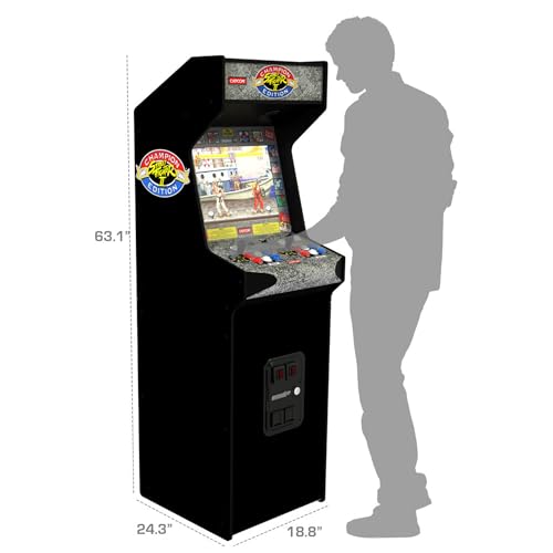 Compact 5' Tall Arcade Machine with 17" Screen, Black N6902