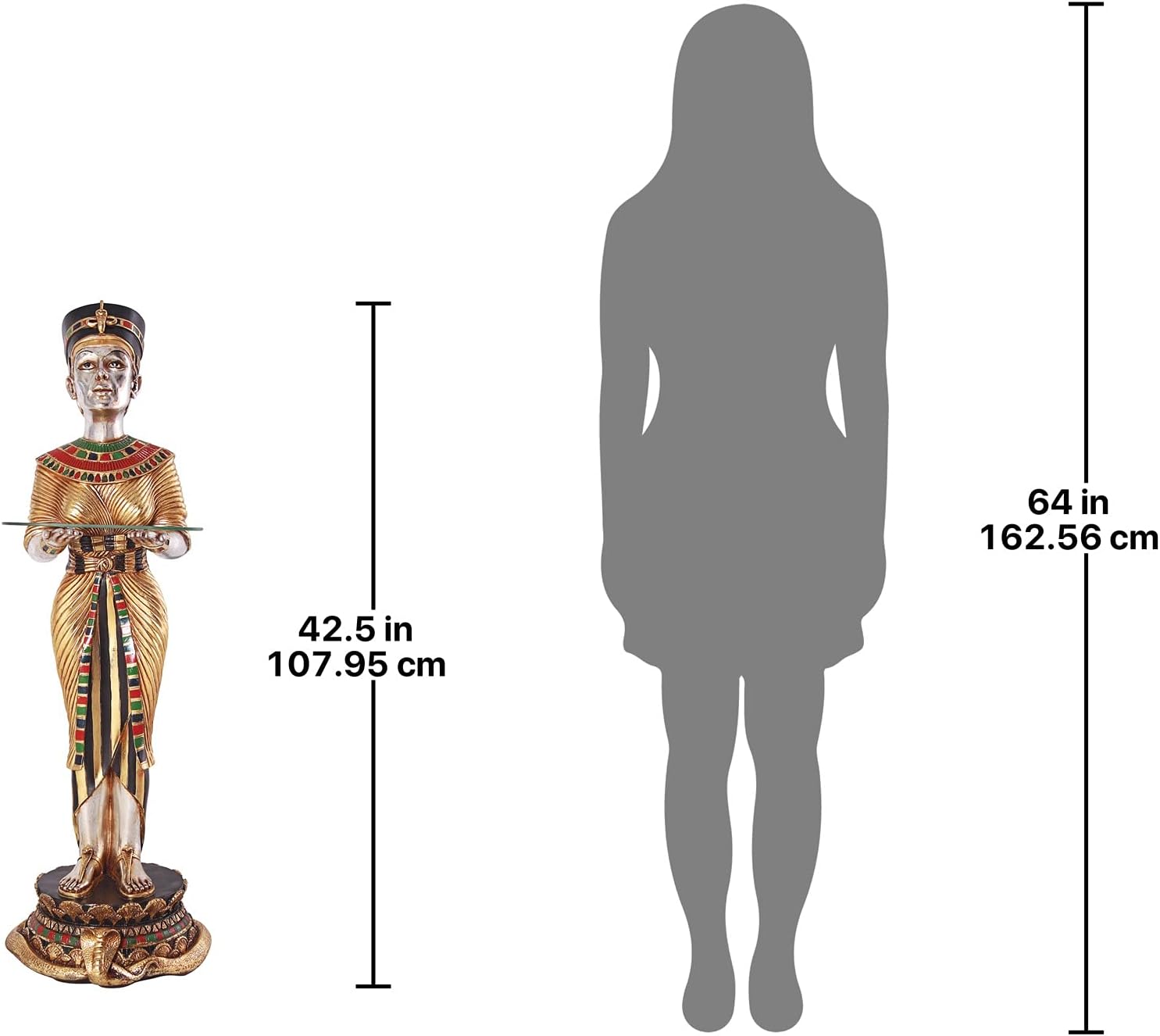 14.5" Wx14.5 Dx42.5 H Statue J912403
