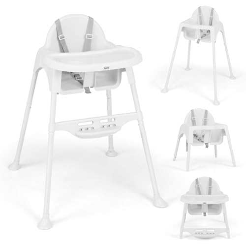 4 in 1 Baby High Chair with Removable Tray Adjustable Footrest D234465