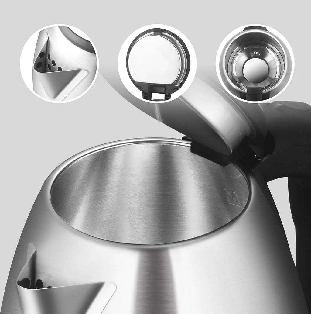 1.8L 304 Stainless Steel Electric Kettle with Auto Shut-Off T384