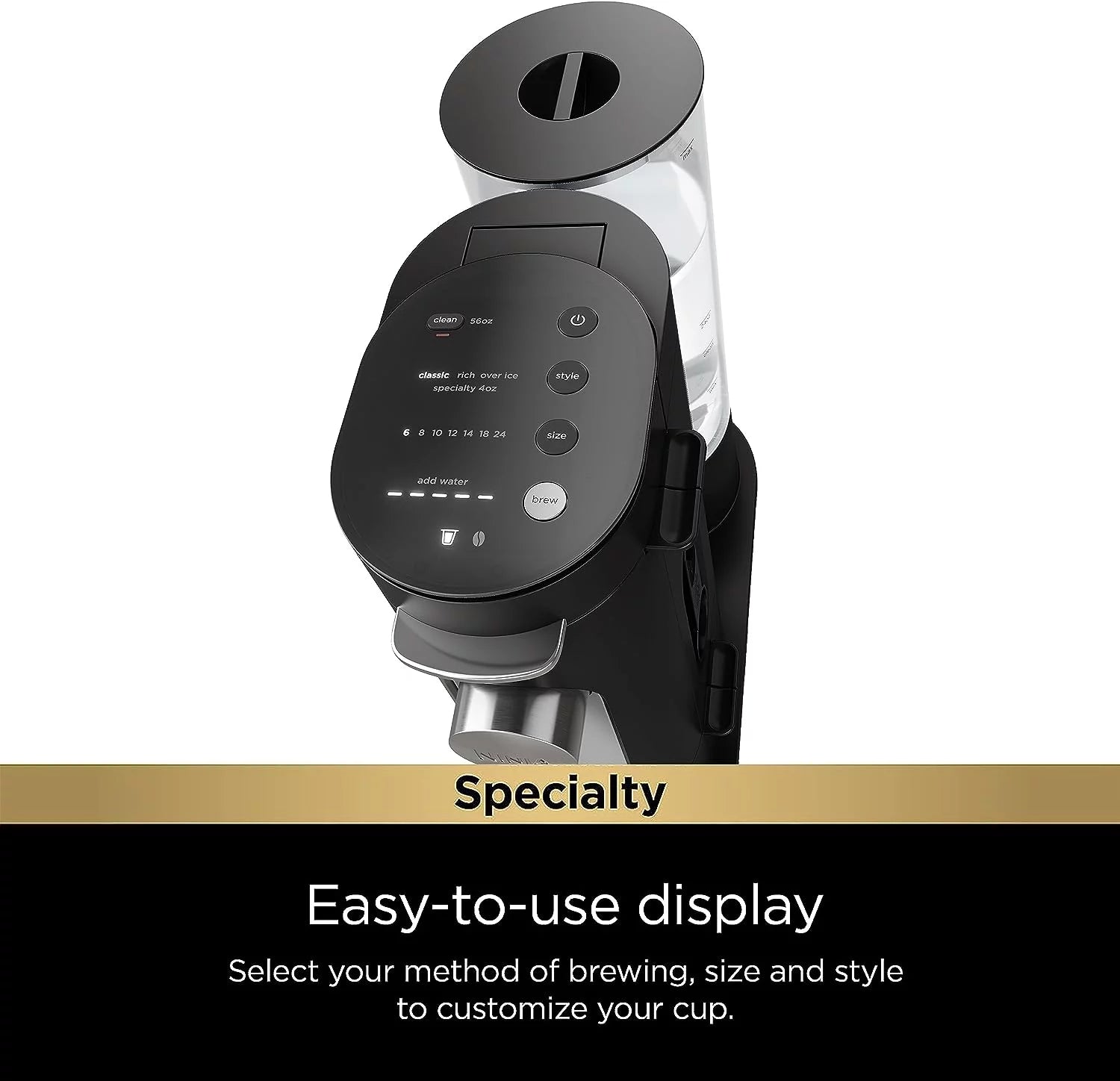 Black Single-Serve Coffee Maker L92202