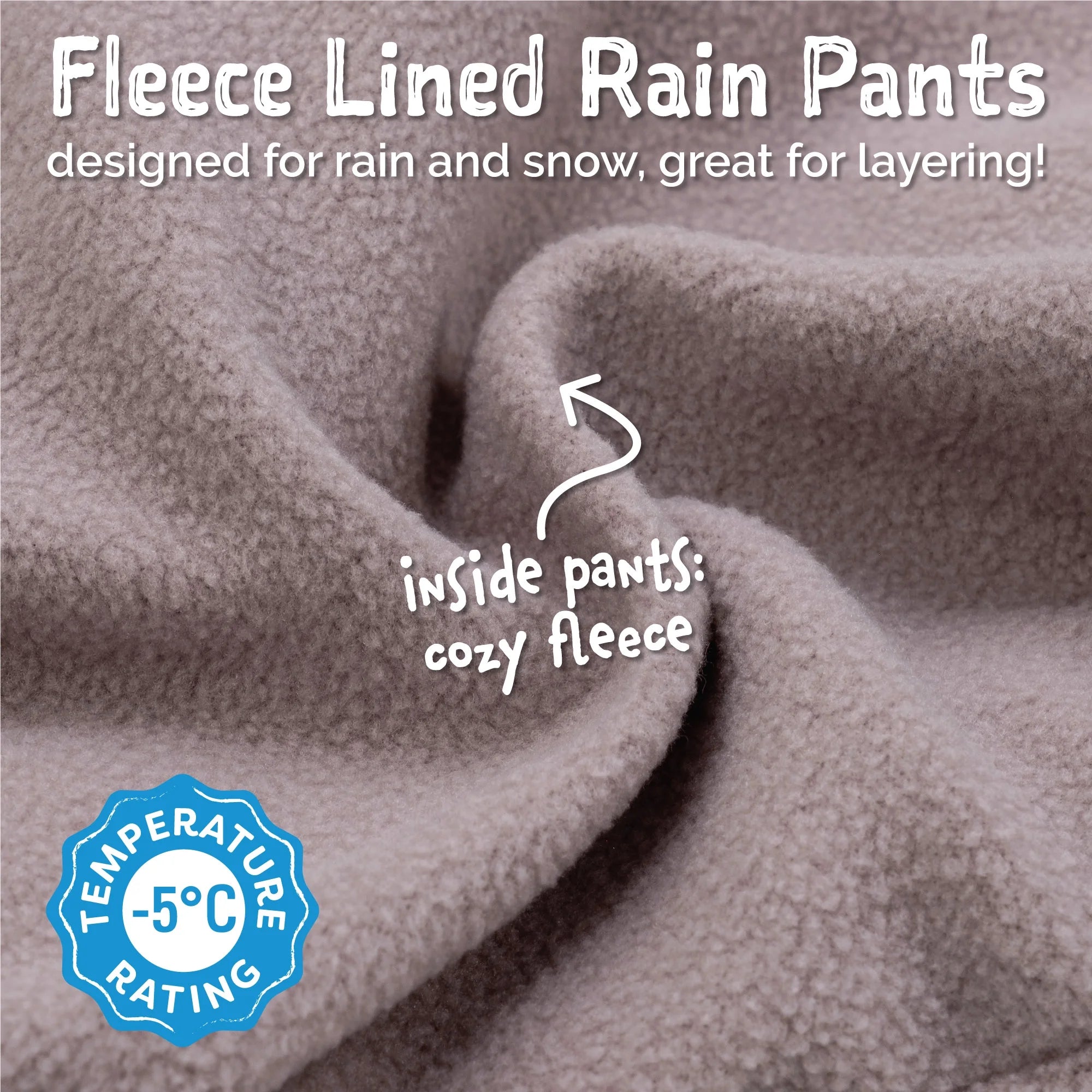 Black Fleece Lined Rain Snow Pants Size 3T J2762