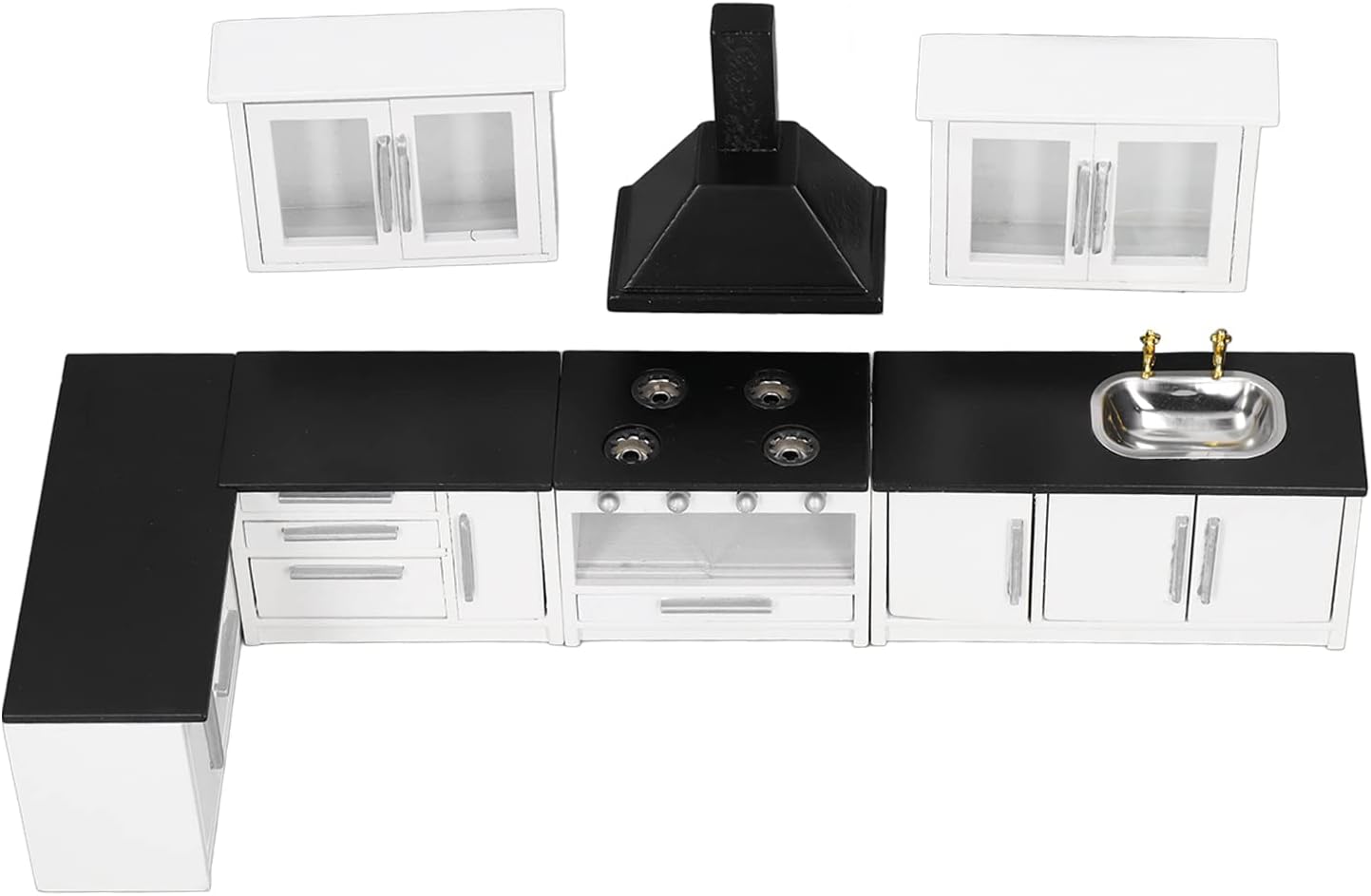 1:12 Mini Dollhouse Kitchen Cabinet Set T8537