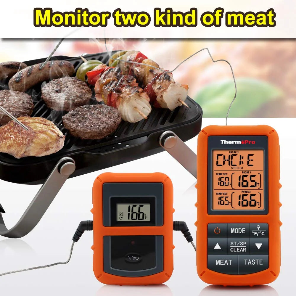 Wireless Remote Dual Probe Meat Thermometer E8734