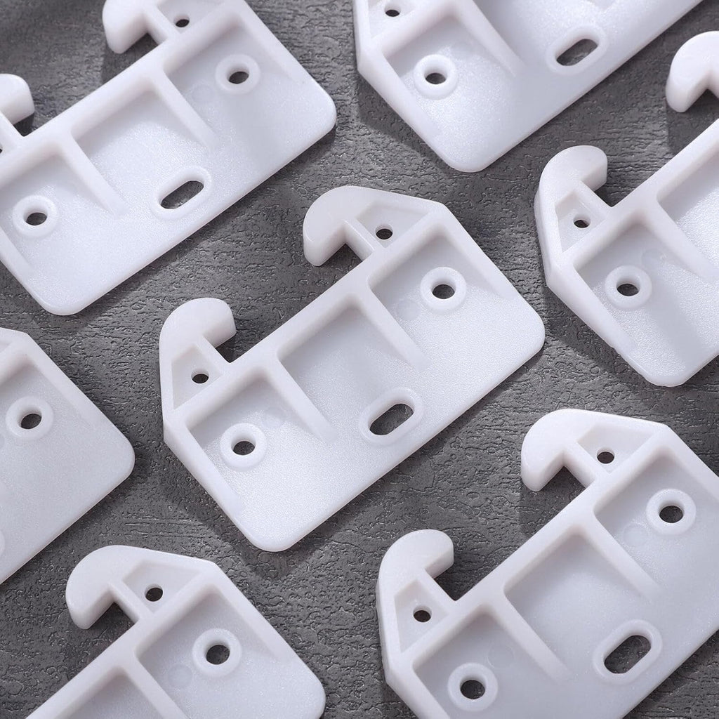 White Plastic Drawer Track Guide 10 Pc S247428