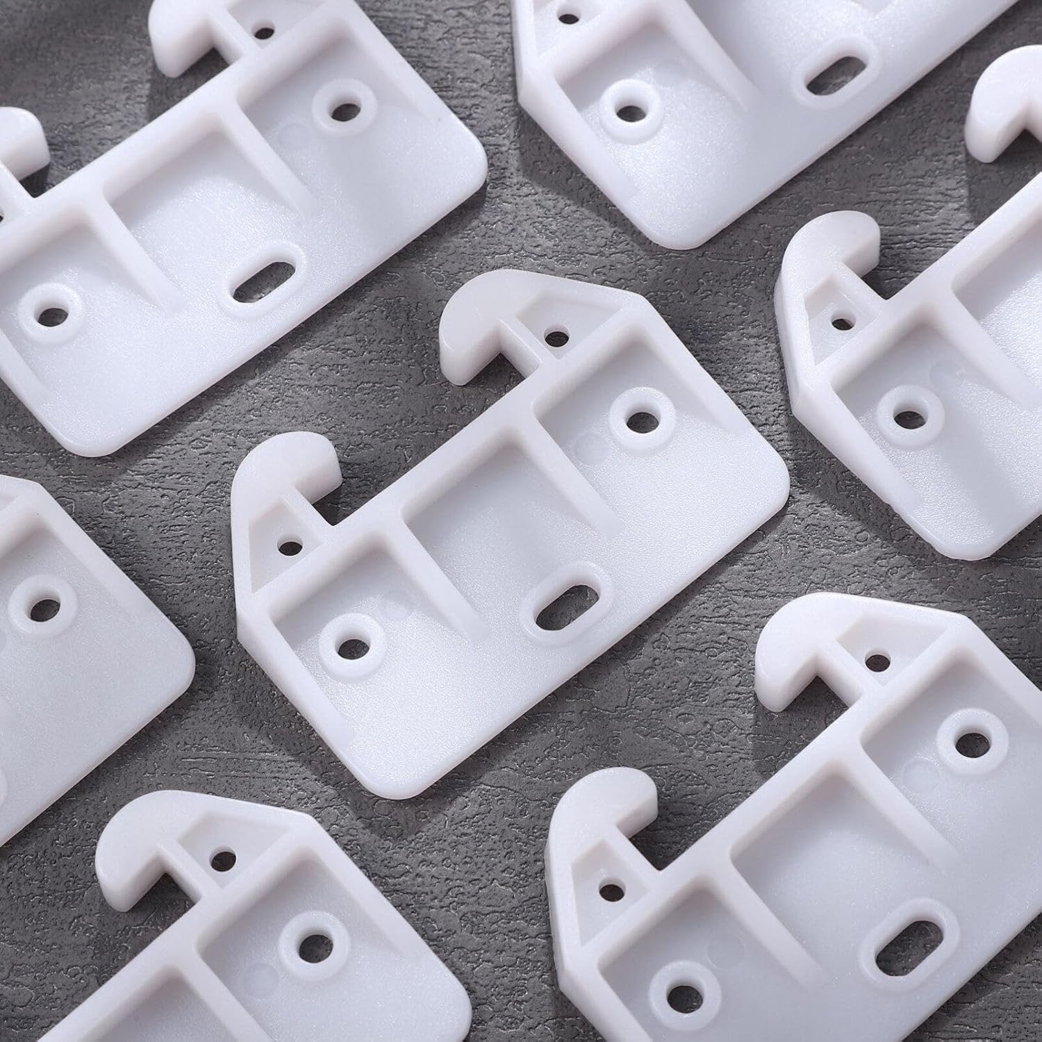 White Plastic Drawer Track Guide 10 Pc S247428