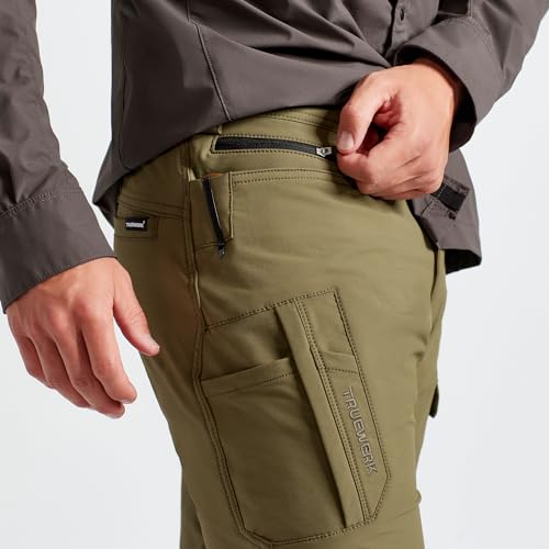 Relaxed Fit Lightweight Moisture Wicking Cargo Pants with 4-Way Stretch P3439