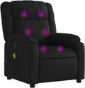 Black Faux Leather Massage Recliner Chair G43769