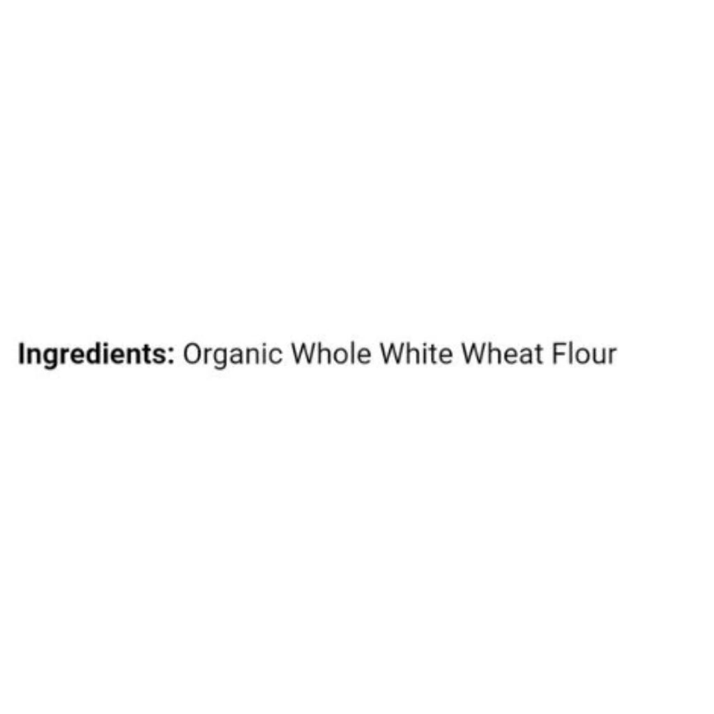 25 lb. Bag Unbleached Whole White Wheat Flour J242015