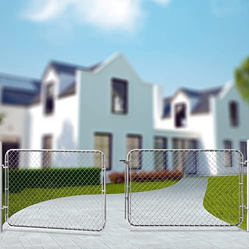 Adjustable Chain Link Fence Gate Kit, 26"-72" Wide x 4' High Z2036