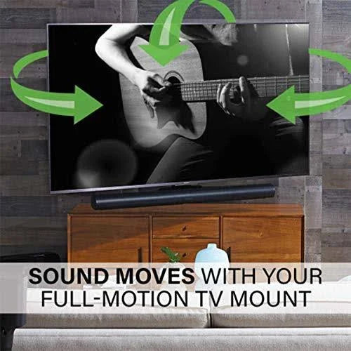 Black Soundbar and TV Mount N150