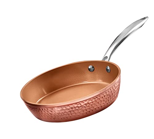 14 Inch Non Stick Copper Frying Pan with Lid E9034