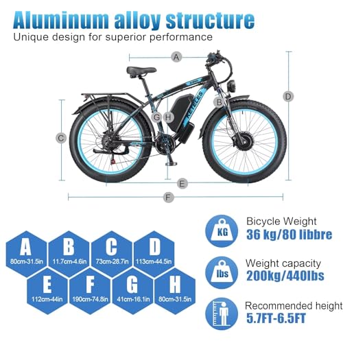 2000W 26x4 Inch Fat Tire Electric Bike V66536