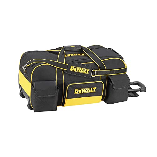 Yellow/Black Large 26-Inch Duffel Trolley Bag with Wheels C84039