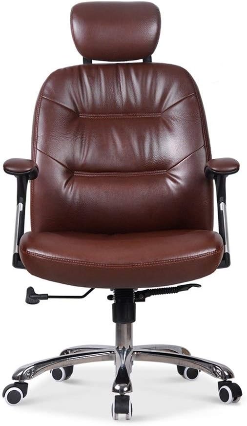 High Back Bonded Leather Ergonomic Office Swivel Chair K818938