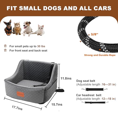 Black Dog Booster Seat for Medium Dogs Under 30 Lbs K14648