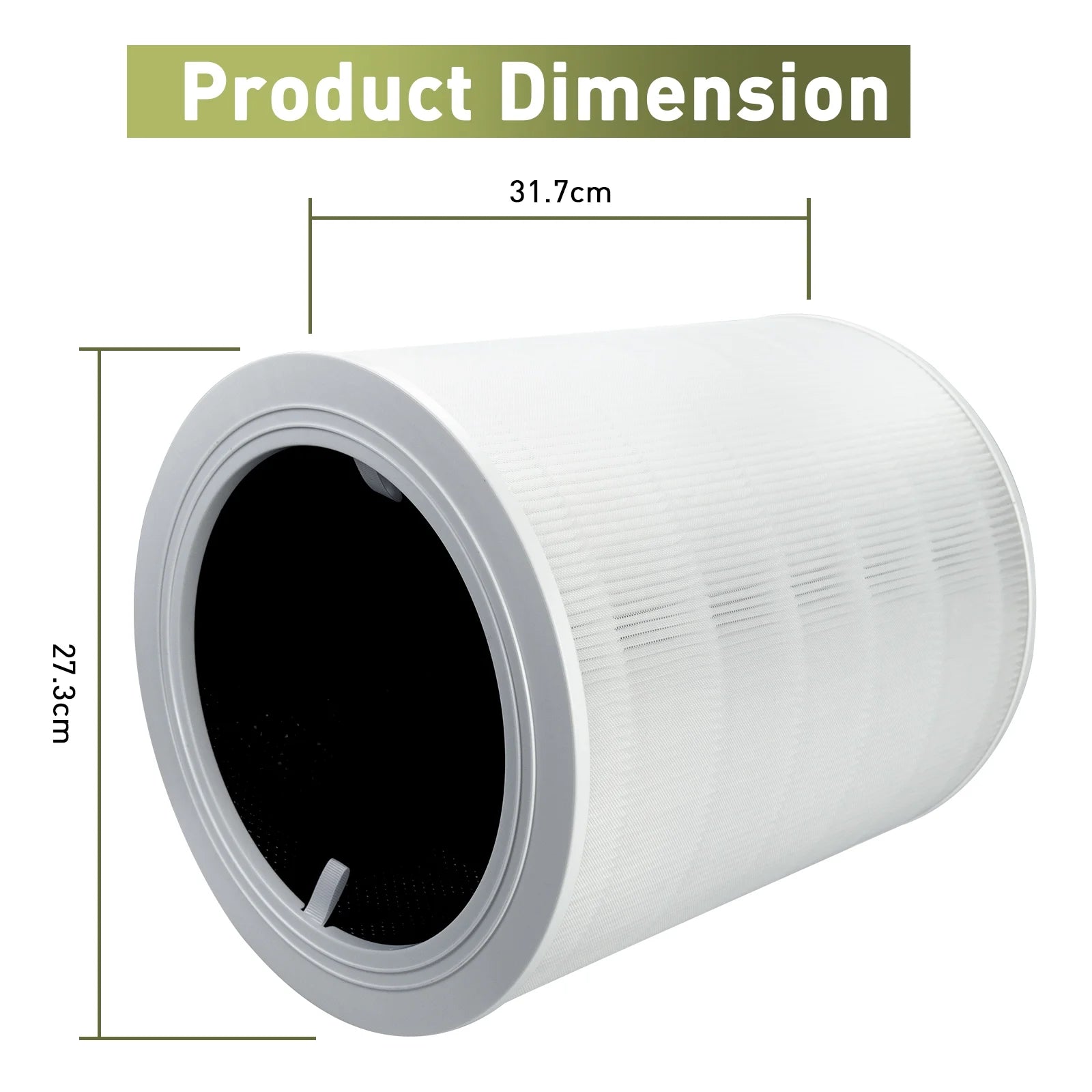1 Pack H13 True HEPA Activated Carbon Replacement Filter H355336