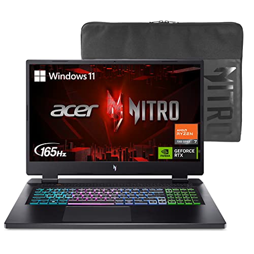 17.3" QHD 165Hz IPS Gaming Laptop with AMD Ryzen 7 7840HS, RTX 4060, 2TB SSD, 64GB RAM, Windows 11 Home F835251
