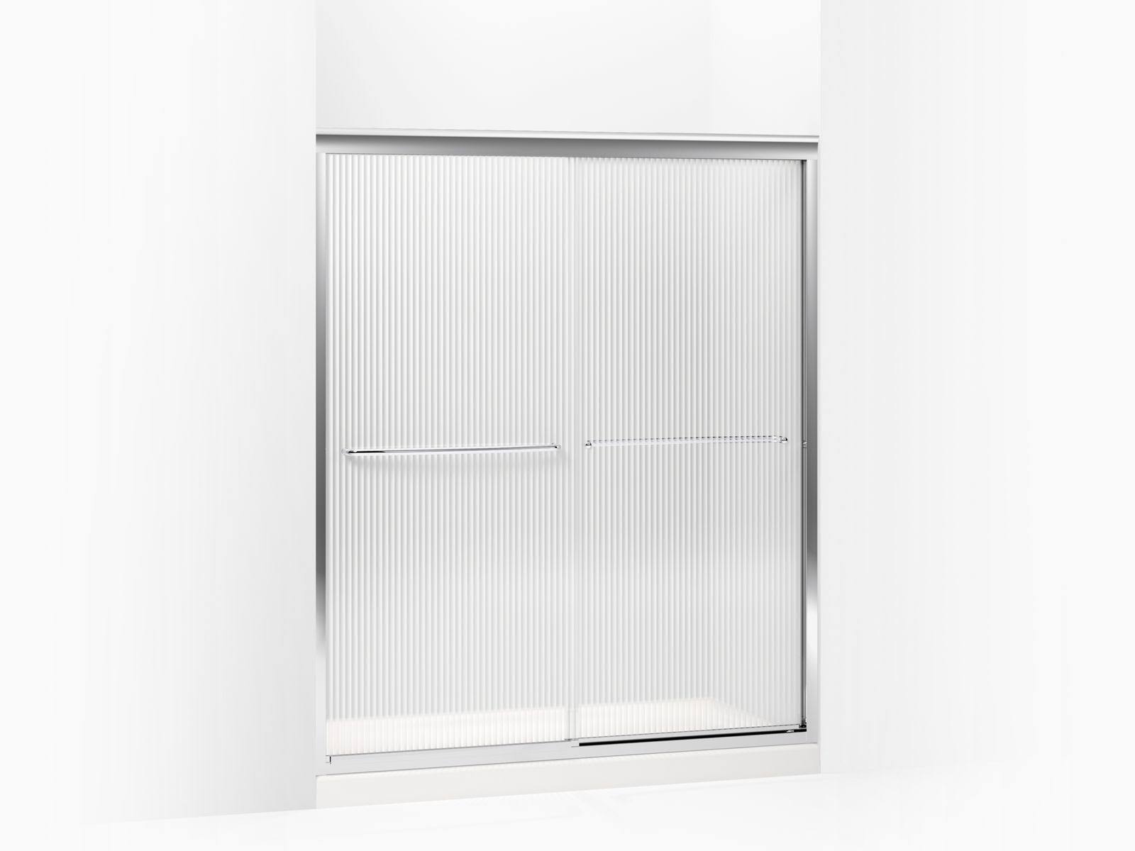 Bright Polished Silver Shower Door O93277