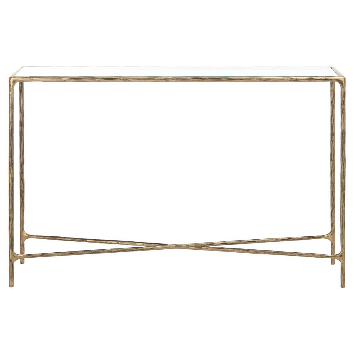 Brass Rectangle Console Table P41781