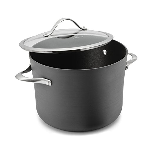 Black 8-quart Nonstick Stock Pot Q8077