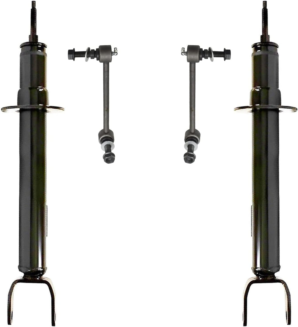 4pc Rear Shock Absorbers Kit with Sway Bar Links L9046