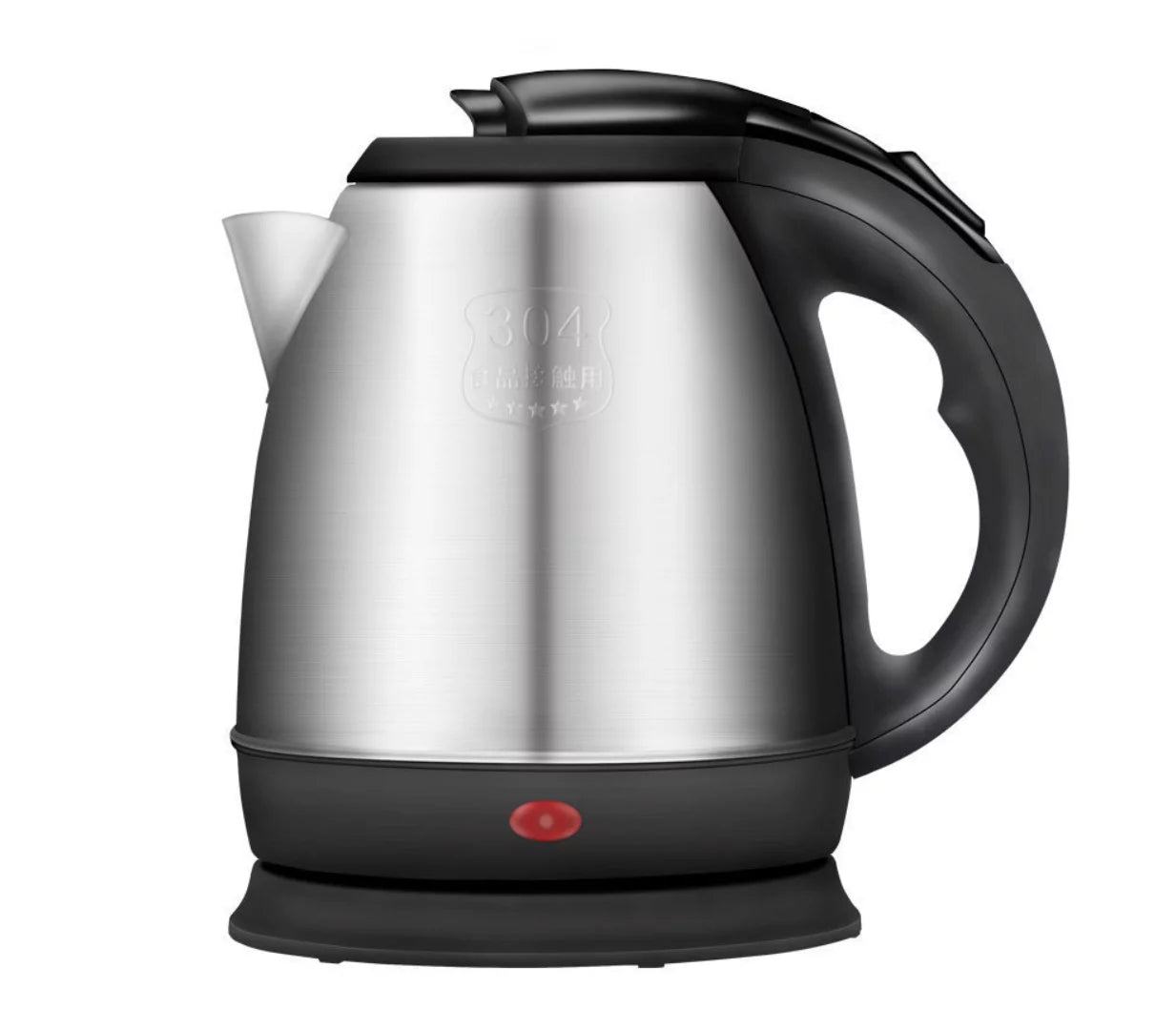 1.8L 304 Stainless Steel Electric Kettle with Auto Shut-Off T384
