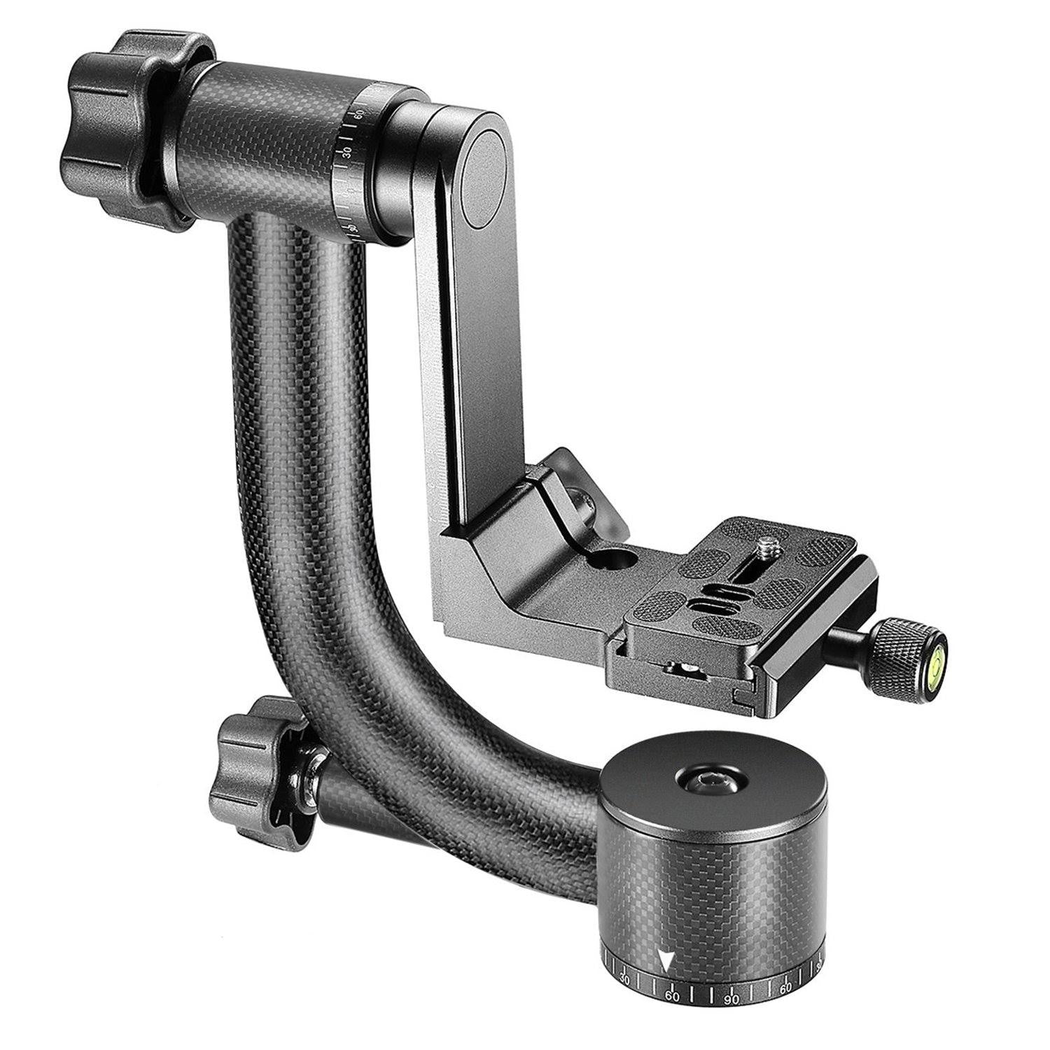 Carbon Fiber 360 Degree Panoramic Gimbal Tripod Head with Arca-Swiss Standard 1/4 inch Quick Release L987