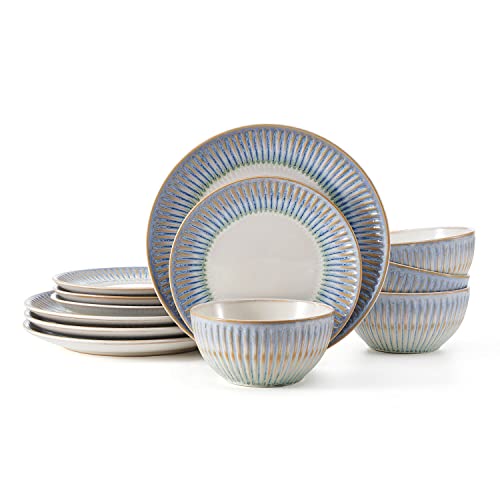 Blue 12 Piece Dinnerware Set D57141