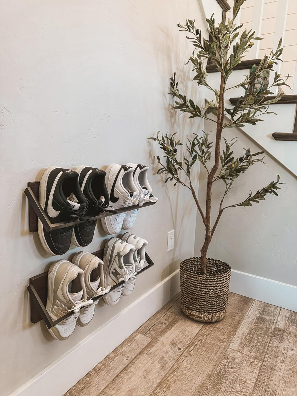 Set of 2 Wall Mounted Shoe Rack V3370