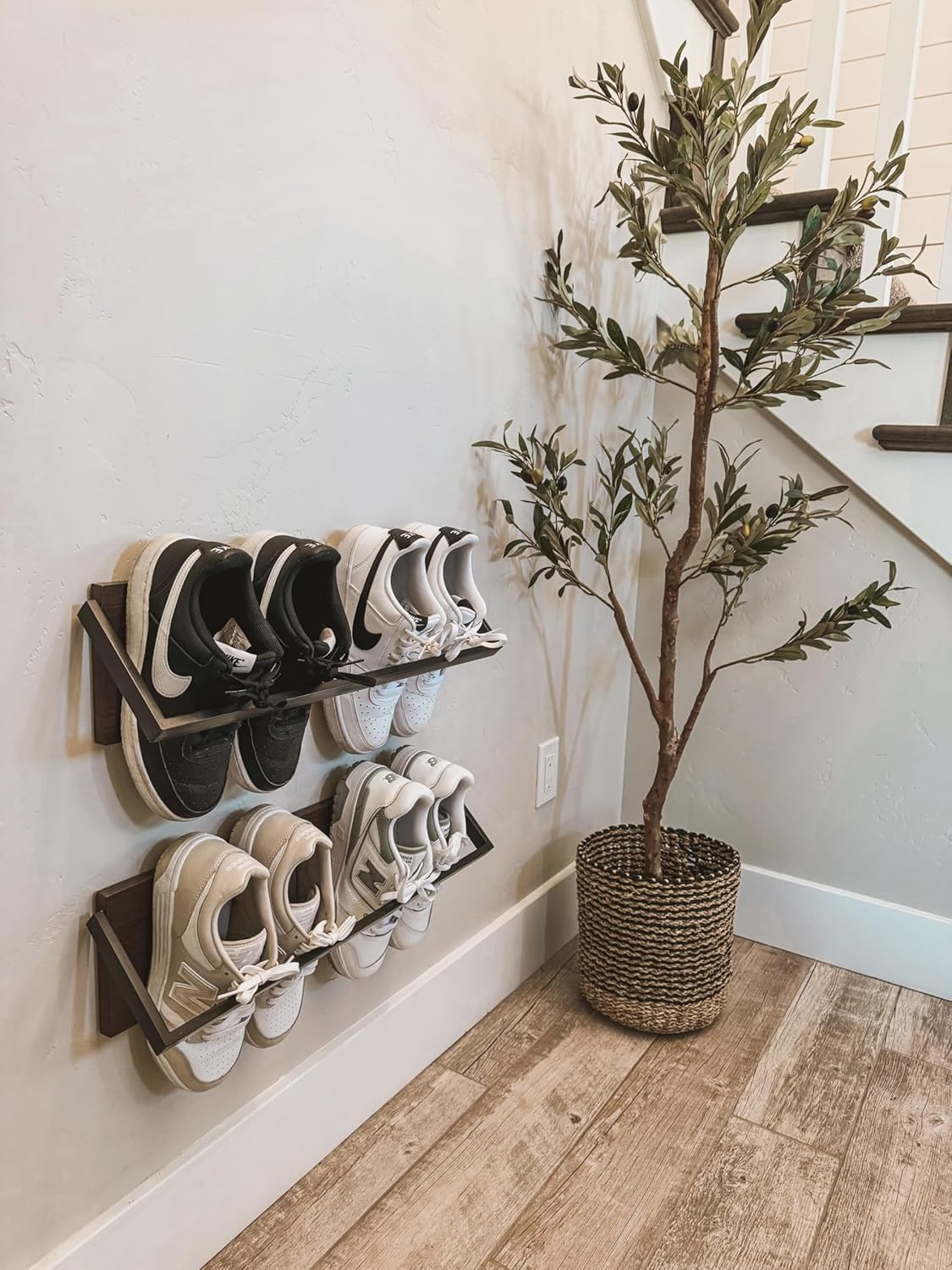 Set of 2 Wall Mounted Shoe Rack V3370