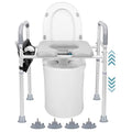 Adjustable Raised Toilet Seat with Handles Q178586