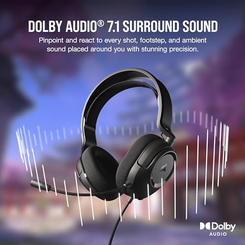 Multiplatform Wired Gaming Headset with Dolby 7.1 and Omni-Directional Microphone S9939