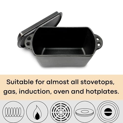 Cast Iron Bread Loaf Pan with Lid P9299