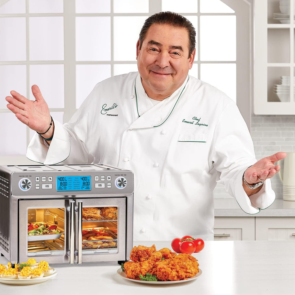 25 QT Dual Zone Air Fryer Oven Combo with French Door N91914