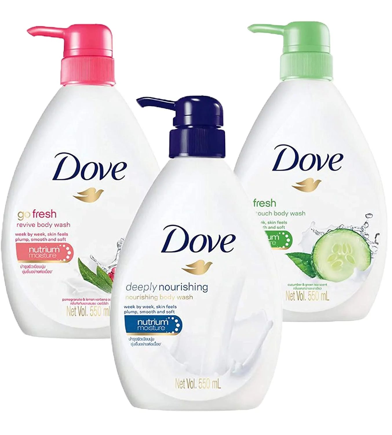 Body Wash Variety Pack, 18.5 Ounces Pack of 3 X96002