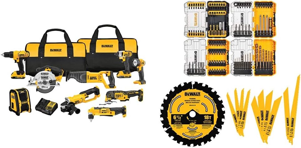 20V Max Cordless Drill Combo Kit, 10-Tool S6996