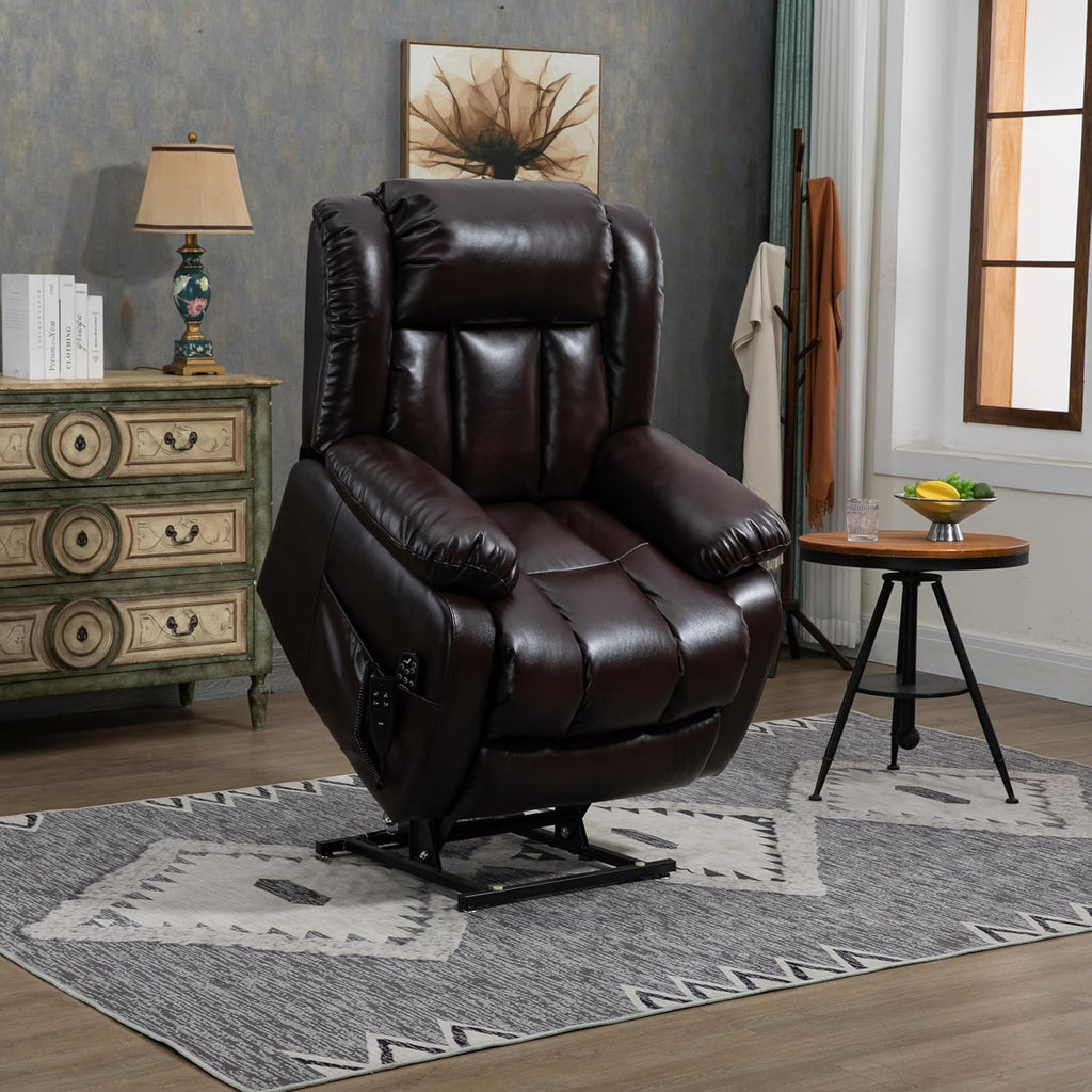 Dual Motor Electric Power Lift Recliner Chair with Massage and Heat C48613