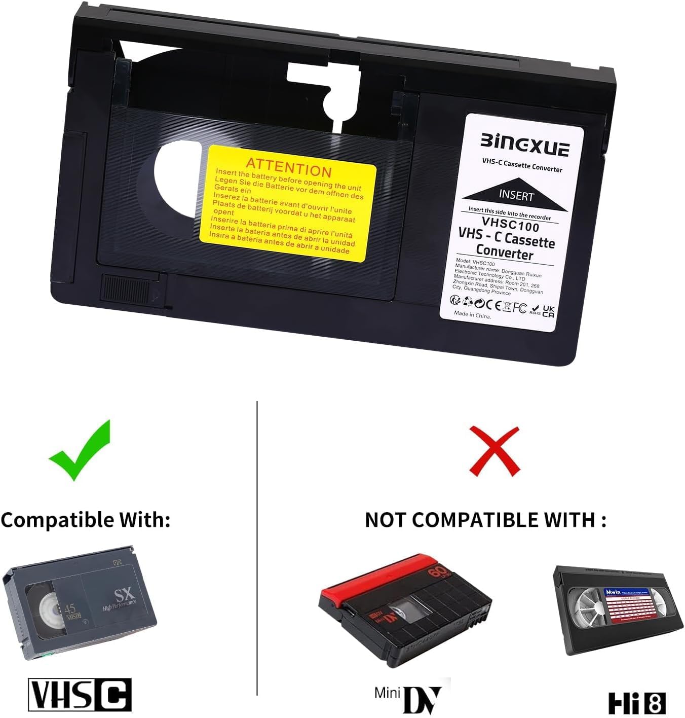VHS Cassette Adaptor P752
