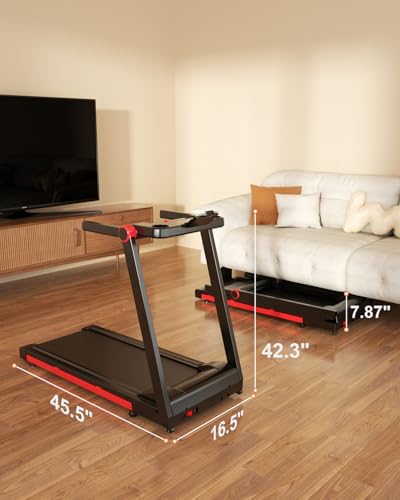 Folding Treadmill with 3.5 HP, 350 LBS I713