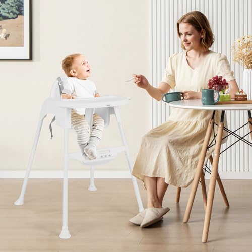 4 in 1 Baby High Chair with Removable Tray Adjustable Footrest D234465
