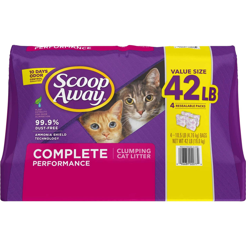 10.5-lb bag pack of 4 Fresh Scented Clumping Clay Cat Litter L821