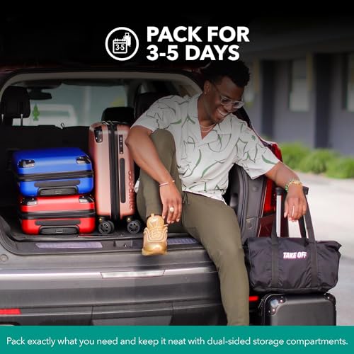 18 Inch Personal Item Suitcase with Removable Wheels L897