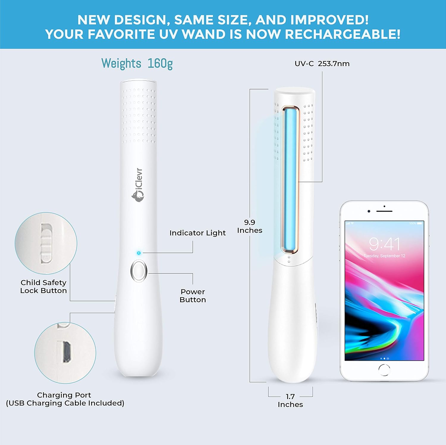 UV-C Light Sanitizer Wand X186