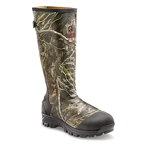 Men's Ankle Fit Camo Hunting Insulated Rubber Boots Waterproof Rain Shoes Y756324